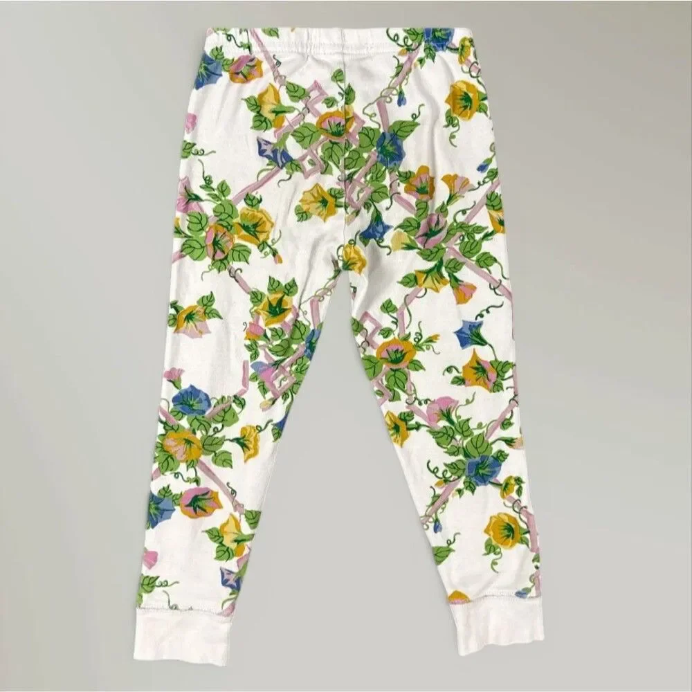 The Beaufort Bonnet Company Floral Pajama Set Pima Cotton PJ Soft Size 4T
